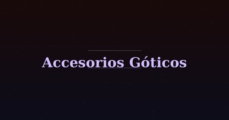 Accesorios góticos para mujer y hombre: mundogotico.com